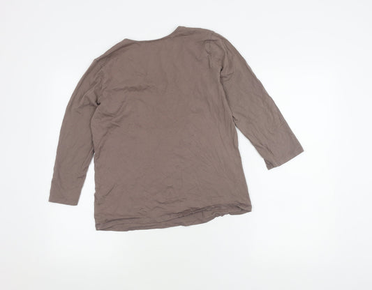 Calvin Klein Women's V-Neck Cotton Top M