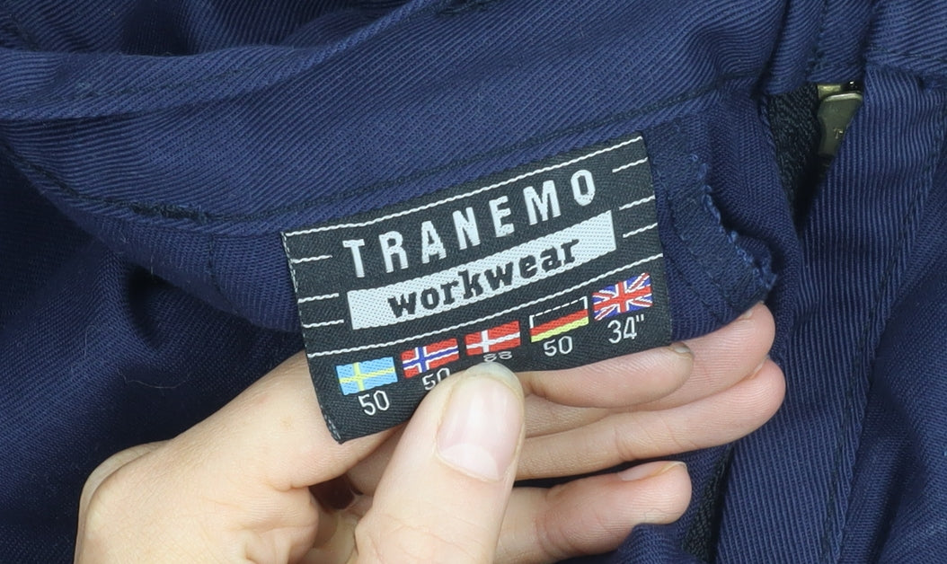 Tranemo Unisex Blue Cargo Trousers Size 34
