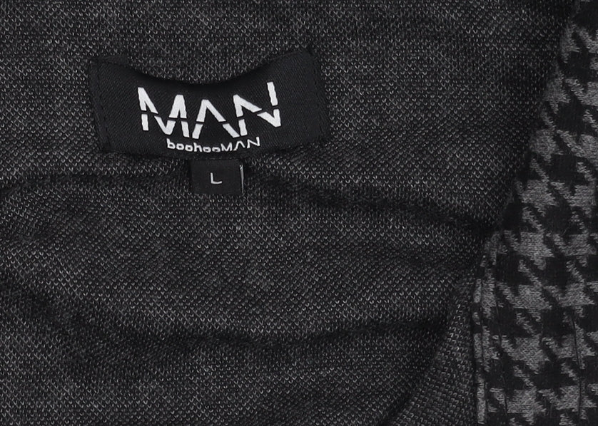 Mens UK Size L boohooMAN Grey Basic Jacket