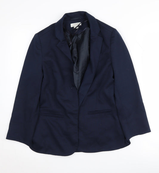 Womens UK Size 8 Monsoon Regular Blue Blazer