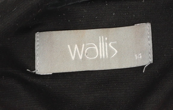 Wallis Women's Black Blazer Size 14 Lined