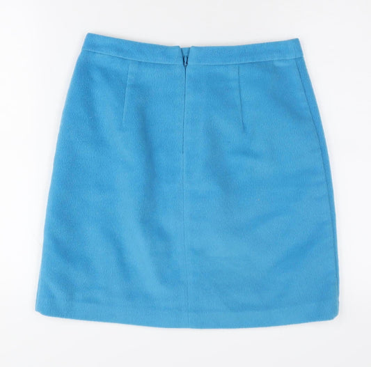 Marks and Spencer Women's Blue Pencil Skirt, Size 8
