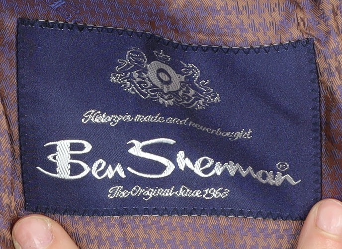 Mens UK Size 44 Ben Sherman Regular Black Suit Jacket
