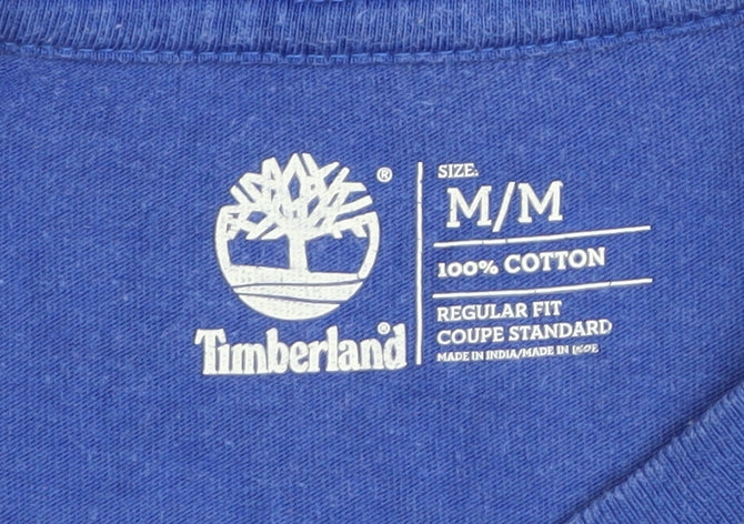 Mens UK Size M Timberland Blue T-Shirt