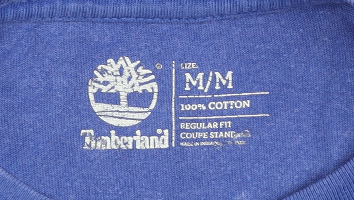 Timberland Men's Blue M T-Shirt, Regular Fit