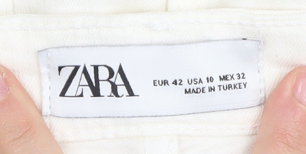 Ivory Zara Women's Jeans Size 14 - Classic Style