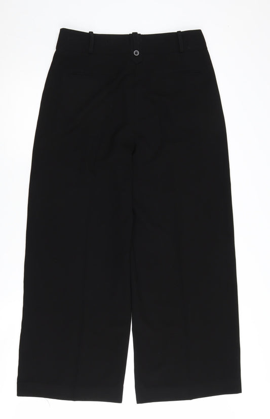 Womens UK Size 12 NEXT Regular Fit Black Trousers