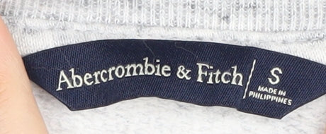 Abercrombie & Fitch Women's Grey Pullover Sweatshirt, Size S