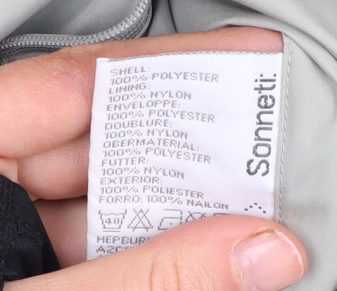 Sonneti Women's Grey Cropped Casual Jacket - Size 12