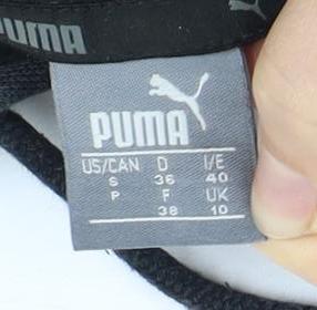 Puma Black Unisex Pullover Hoodie, Size 12, Casual Style