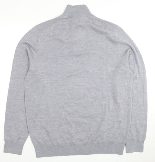 Marks and Spencer Men’s Grey Wool Pullover Jumper L