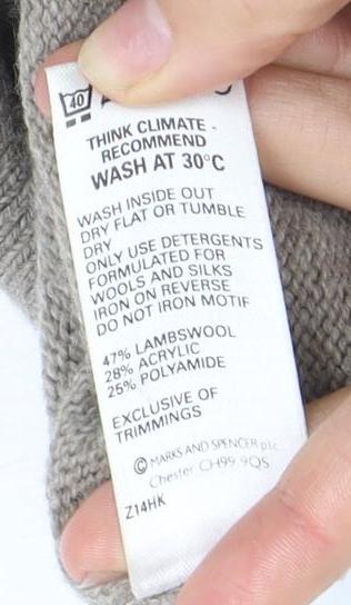 Marks and Spencer Beige Men's L Collared Pullover