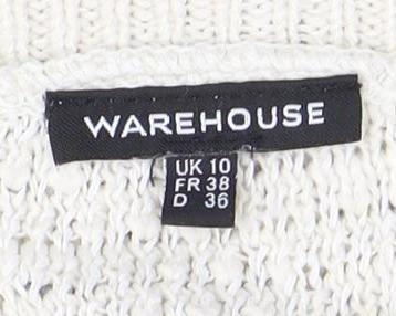 Womens UK Size 10 Warehouse Multicoloured Pullover Jumper