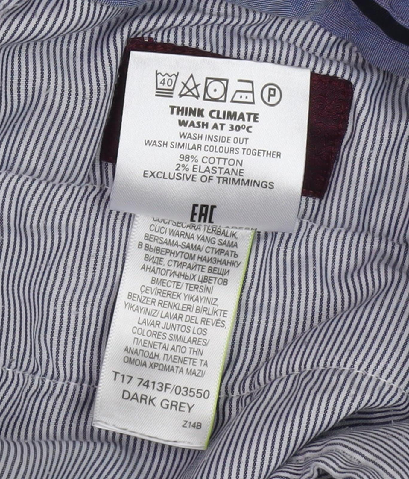 Marks and Spencer Men's Grey Corduroy Trousers 38