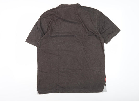 Slazenger Men's L Brown Short Sleeve T-Shirt