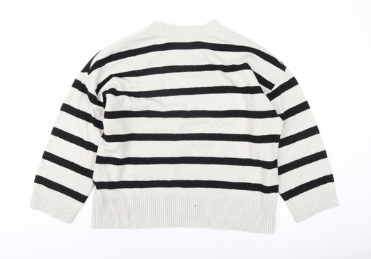 Stradivarius Women's Black Pullover Jumper Size 12