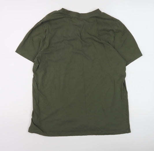 Nike Men's Green Crew Neck T-Shirt L