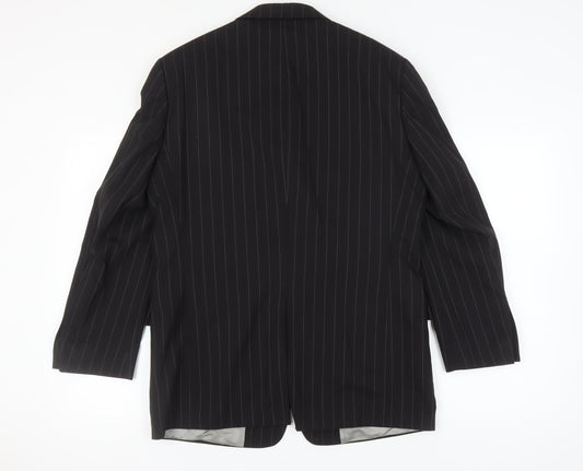 Mens UK Size 40 Pierre Cardin Regular Black Suit Jacket