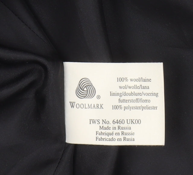 Laura Ashley Women's Black Wool Pencil Skirt Size 12