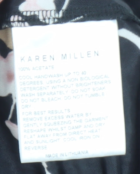 Womens UK Size 12 Karen Millen Black Basic Blouse