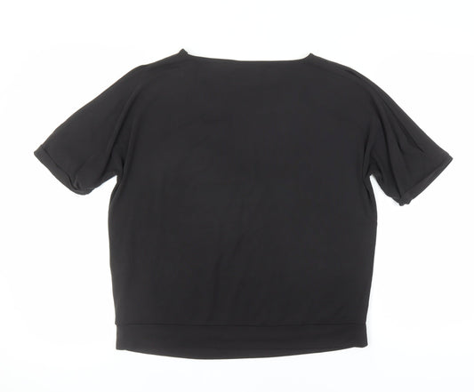 Womens UK Size S Oasis Black T-Shirt