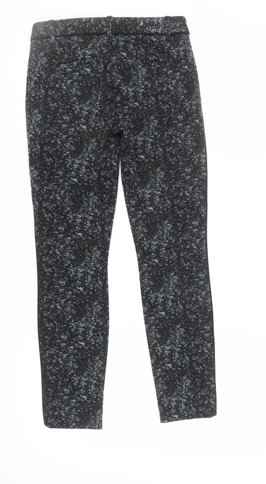 Womens UK Size 2XS Gap Slim Fit Ankle Black Trousers