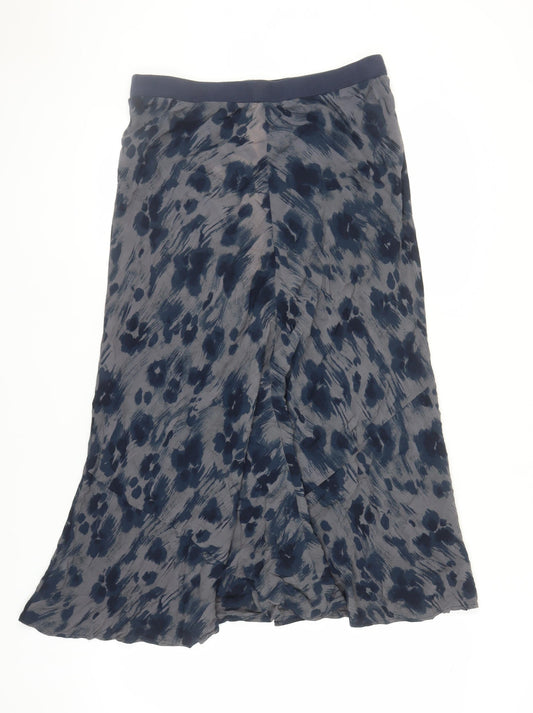 Marks and Spencer Women's Grey A-Line Midi Skirt, Size 14