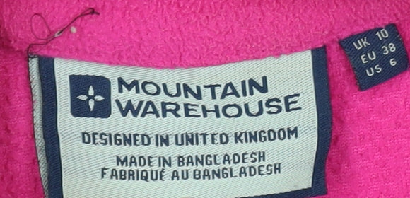 Womens UK Size 10 Mountain Warehouse Pink Sweatshirt