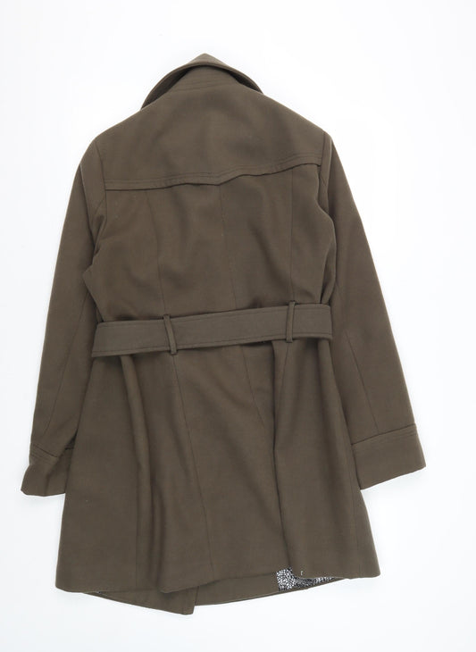 Marks & Spencer Women's Brown Belted Coat Size 16