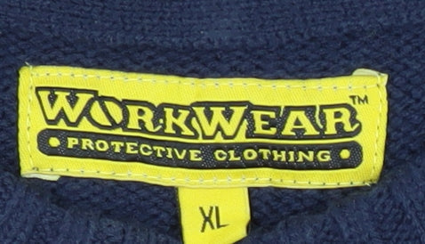 Workwear Men's Blue XL Pullover Jumper