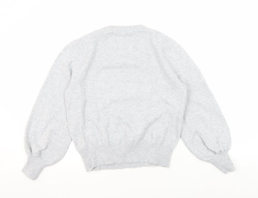 Jack Wills Women's Grey Pullover Jumper Size 8