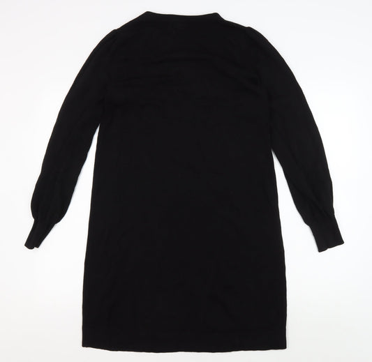 Wallis Black Women's Long Sleeve Dress, Size S