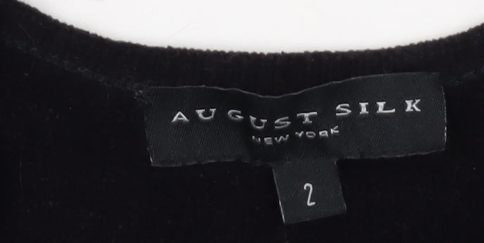 August Silk Women's Black Camisole Tank Top Size 2