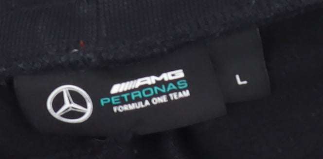 Mercedes AMG Petronas Men's Black Jogger Trousers - L