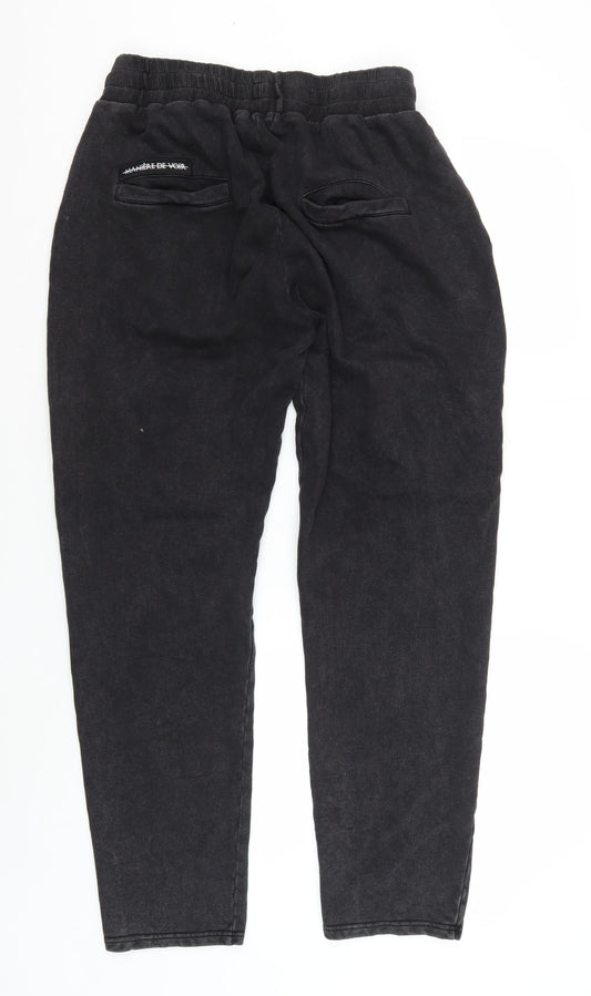 Men's Black 2XL Jogger Trousers, Cotton, Relaxed Fit