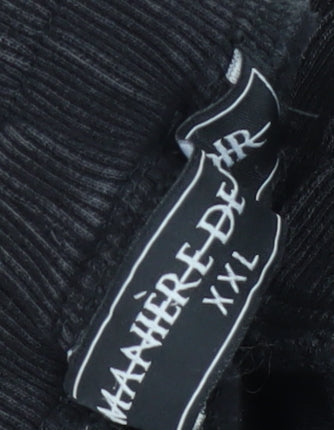 Men's Black 2XL Jogger Trousers, Cotton, Relaxed Fit