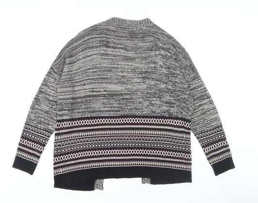Womens UK Size 14 Miss Selfridge Grey Cardigan Jumper