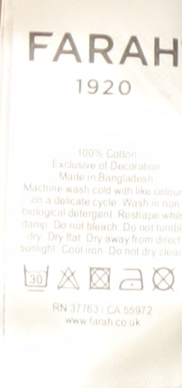 Farah Men's Blue Medium Polo Shirt Short Sleeve