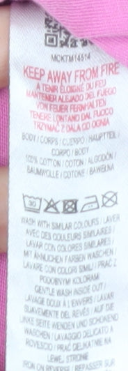 McKenzie Men's Pink Crew Neck T-Shirt - Size M