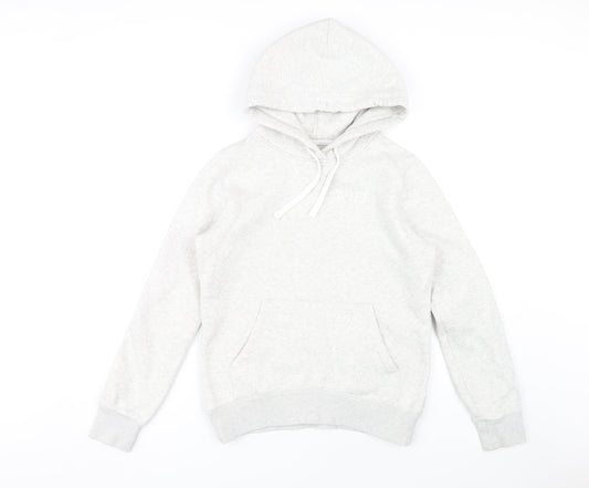 Additional front view of Jack Wills unisex white pullover hoodie, size 6