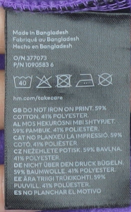 Divided Women's Purple Graphic Pullover Sweatshirt L