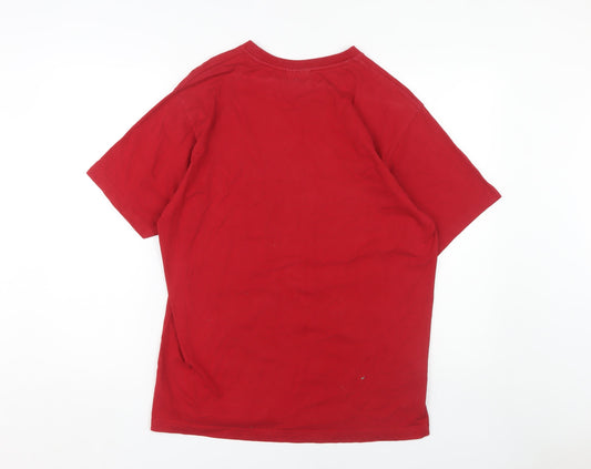 North Ridge Men's Red M Graphic Print Short Sleeve T-Shirt