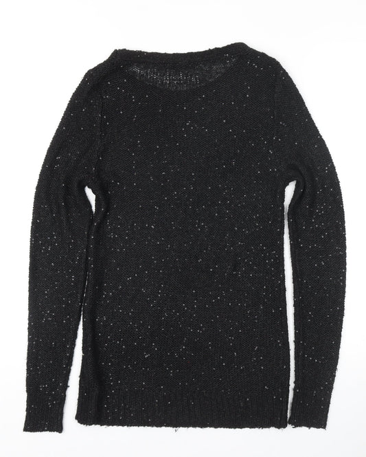 Womens UK Size 8 Marks and Spencer Black Pullover Jumper