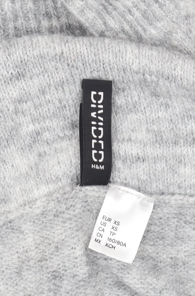 Womens UK Size XS H&M Grey Pullover Jumper