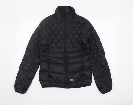 Womens UK Size S Trespass Black Puffer Jacket