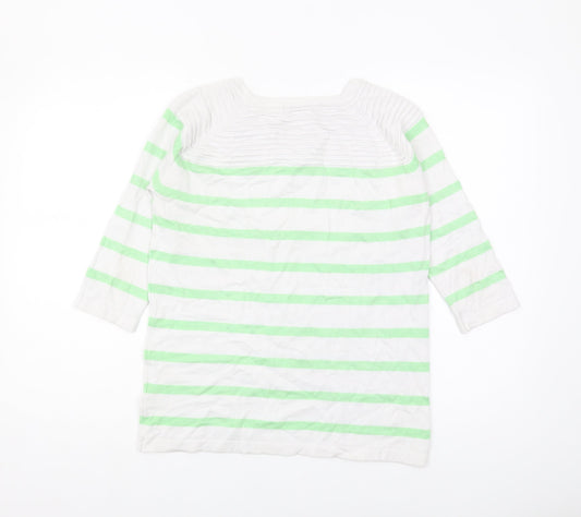 Bassini Women's Green Striped Jumper S/M