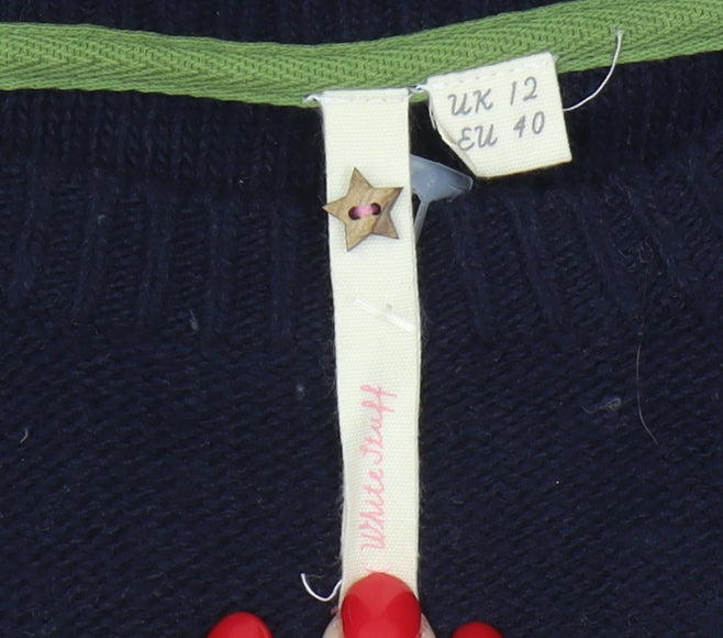 Womens UK Size 12 White Stuff Blue Pullover Jumper