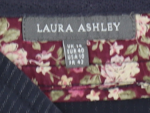 Laura Ashley Women's Blue Pencil Skirt, Size 10
