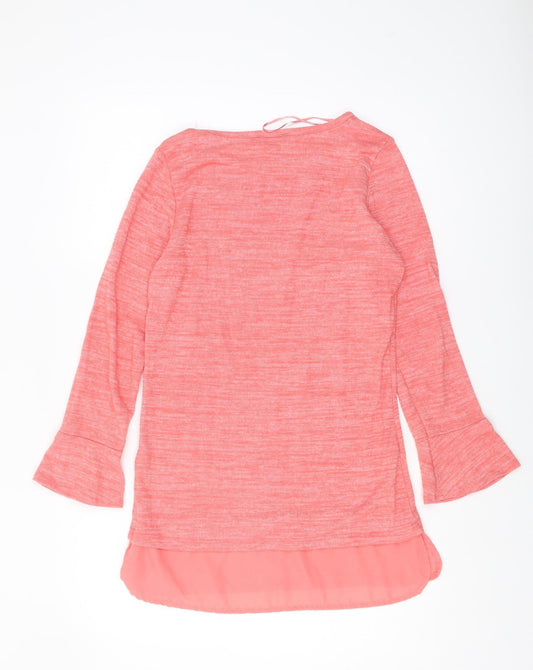 Womens UK Size S Klass Pink Tunic Blouse