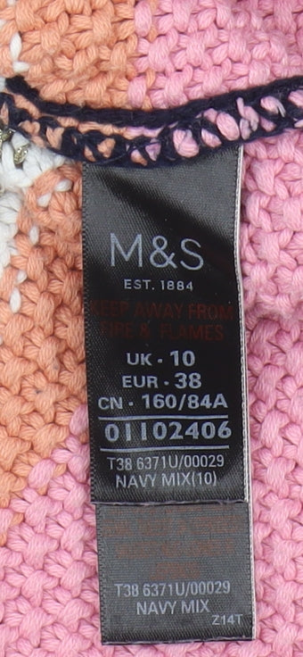 Womens UK Size 10 Marks and Spencer Multicoloured Pullover Jumper